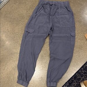 Thread & Supply Women's Cargo Joggers in Slate Blue